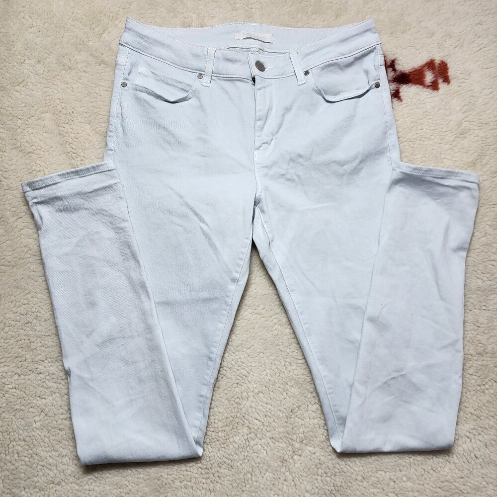UNIQLO Skinny Jeans Blue Tapered Mid Rise Ultra Stretch Light Wash 12 (30 x 32)